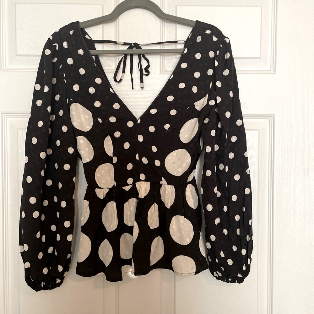 Top Shop Peplum Blouse- Size 4